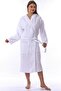Unisex Hooded 4 Layer 100% Organic Cotton Premium Multi Muslin Ultra Soft Bathrobe - 2