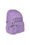 Black Waterproof Crinkle Fabric Daily & School & Baby Care Backpack with Large Internal Volume - 8