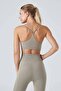 Pine Adjustable Thin Strap Bra Khaki - 3