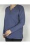 Sports Mother's Bluz with Stone Collar and Buttons - 2