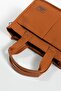 Canvas Fabric Three Compartment Large Shoulder Bag - 4