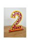 2 Years Old Birthday Table Decor (Galatasaray Theme Yellow-Red) - 3