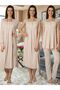 Effortt Maternity Pajamas Nightgown Set with Dressing Gowns 2305 - 6