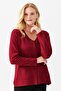 Women's V-Neck Embroidered Buttoned Thin Cardigan - 4