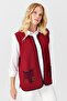 Women's Crew Neck Water Stone Bead Embroidered Short Vest Vest - 7