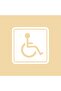 20X20 cm Disability Emblem Auto Sticker - Special Design, Glass Lettering - 3