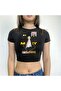 Anime Tokyo Revengers Mikey Printed Black Color Crop