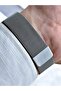 Led digital woven mesh magnetic strap men's wrist watch - 5
