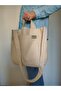 Natural Canvas Fabric Double Handle Zipper Bag - 2