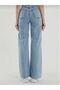 Geenz 90s Lycra Super High Waist Loose Palazzo Jeans - 4