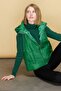 Women's Hooded Short Quilted Vest Benetton