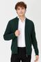 Men's Judge Collar Knitwear Wool Jacket Green - 7