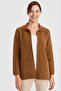 Women's Polo Collar Lace Embroidered Wool Cardigan K.Taba - 8