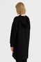 Women's Hooded Sweat Dress Black - 8