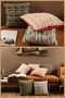 Special Design 43x43 Woven Throw Pillow Cover with Piping Hidden Zipper Decorative Living Room - 2