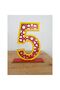 5 Years Old Birthday Table Decor (Galatasaray Themed Yellow-Red)