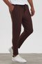 New Season Men's Grass Detailed Boyfriend Mold Double Leg Brown Trousers Mz22022 - 4