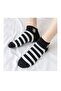 5 Pairs of Women's Cow Patterned Half Booties Socks with 5 Different Models Washable - 8