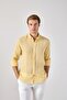 100% Linen Men's Shirt - Collar ButtoneD, Comfort Fit - 3