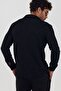 New Season Men's Patterned Black Knitwear Shirt Mz19716 - 8