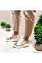Women's Silver Genuine Leather Sports Sneaker Lace-Up Daily Use Soft Lightweight & Comfortable Sole