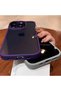 Apple iPhone 15 Pro Max Case Premium Quality Metal Lens Frame Transparent Back Panel Chrom Case - 5