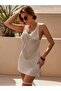 Women's Sleeveless knitted Knitwear Mini Beach Dress - 5