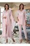 Women's Maternity Maternity Pajamas Set Dressing Gown Set of 3 - 2