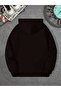 Floral Printed Thick Hooded Sweatshirt with Pockets - 2