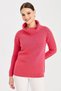 Women's Lace Collar Sleeves and Collar Hair Knitted Wool Sweater Y.Ş.Pink - 2