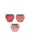 Poopes Washable 3-Piece Combination Girl Cheerful Strawberry Training Pants 1-2-3-4 Years