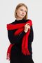 Women's Knitwear Single Color Tasseled Wool Scarf Coral - 8