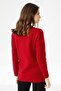Women's Polo Collar Zipper Cardigan Cherry Rotten - 6
