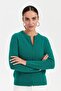 Women's Crew Neck Seamless Zippered Wool Cardigan A.Ö.Başı - 6