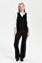 Women's V-Neck Seamless Vest Black - 4