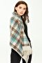 Women's Tricolor Shawl V.beige - 2