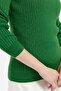 Women's Crew Neck Seamless Front Patterned Sweater K.Yosun - 7