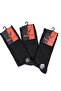 Male Solid Color Modal Rubberless 3-Piece Socket Black