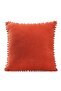 Tile Pompom Cushion Cover with Color and Size Options Decorative Plain Simple Punch Panorama - 6