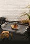Elisa Transparent Silver Gilded Crystal Tray 40X26,5 cm - 2
