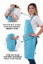 Simple Set of 3 Kitchen Apron Set with Adjustment Hanger and Pocket (2 GLOVES) Chef Waiter Cafe Cook Barista - 3