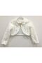 Girl's White Bolero Jacket 2-14
