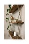 Wooden Decorative Design Special Processed 3-Rope Shelf Bookcase (Ready to Install 40Cmx14Cm) - 3
