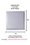 Matte Chrome 45x45 Aluminum Vent Bathroom WC Ventilation Shutter