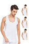 Men's Athlete Combed Cotton 6-Piece White Color Combed Cotton Future - 2