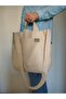 Natural Canvas Fabric Double Handle Bag - 5