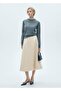 Evaze Cut Midi Skirt - 2