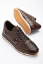 Genuine Leather Printed Leather Buckle Brown Men's Daily Casual Shoes