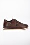 Genuine Leather Printed Leather Buckle Brown Men's Daily Casual Shoes - 4