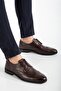 Genuine Leather Stitched M Model Bonded Brown Men's Classic Shoes - 2
